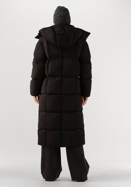 Schwarze TOMMY JEANS Wattierte Jack TJW ALASKA GRID DWN MXI COAT EXT - large