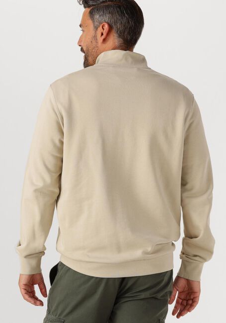 Taupe LYLE & SCOTT Sweatshirt LOOPBACK QUARTER ZIP SWEAT - large