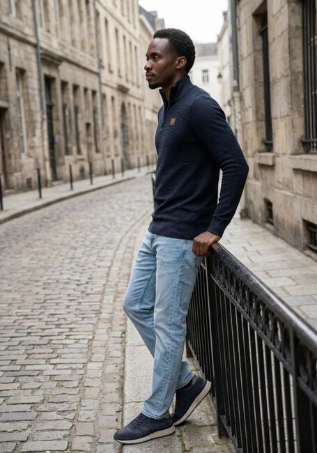 Blaue PME LEGEND Pullover COTTON MOULINE - large