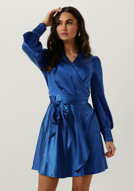 Blaue NOTRE-V Minikleid NV-DORIS SATIN DRESS - large