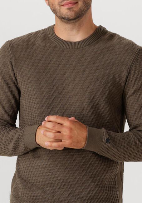 Braune CAST IRON Pullover REGULAR FIT COTTON STRETCH STRUCTURE - large