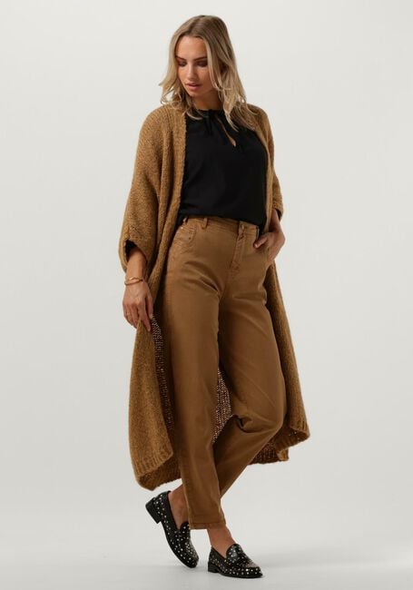 Braune SUMMUM Strickjacke KIMONO CARDIGAN RUSTIC MOHAIR BLEND KNIT - large