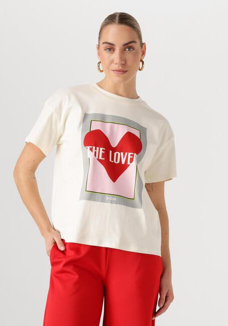 Weiße POM AMSTERDAM T-shirt THE LOVER - large