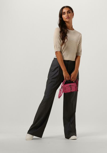 Graue SCOTCH & SODA Weite Hose ROSE PLEATED HIGH-RISE WIDE LEG PANT - large