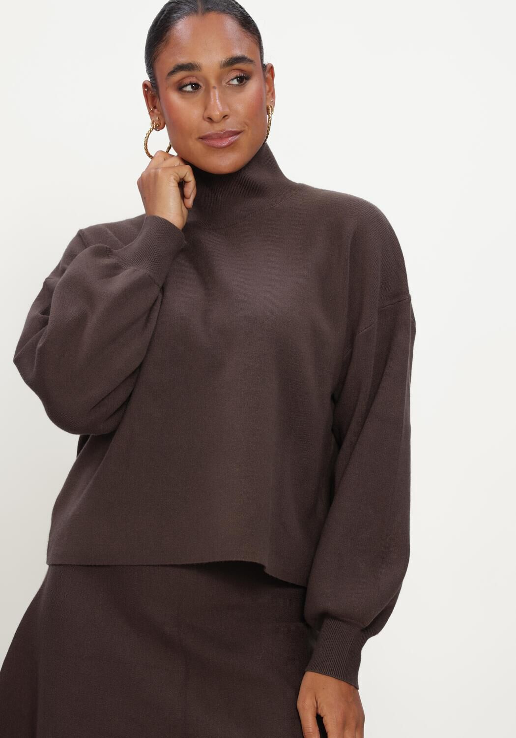 Braune MSCH COPENHAGEN Pullover MSCHMERCY EAST M PULLOVER - large