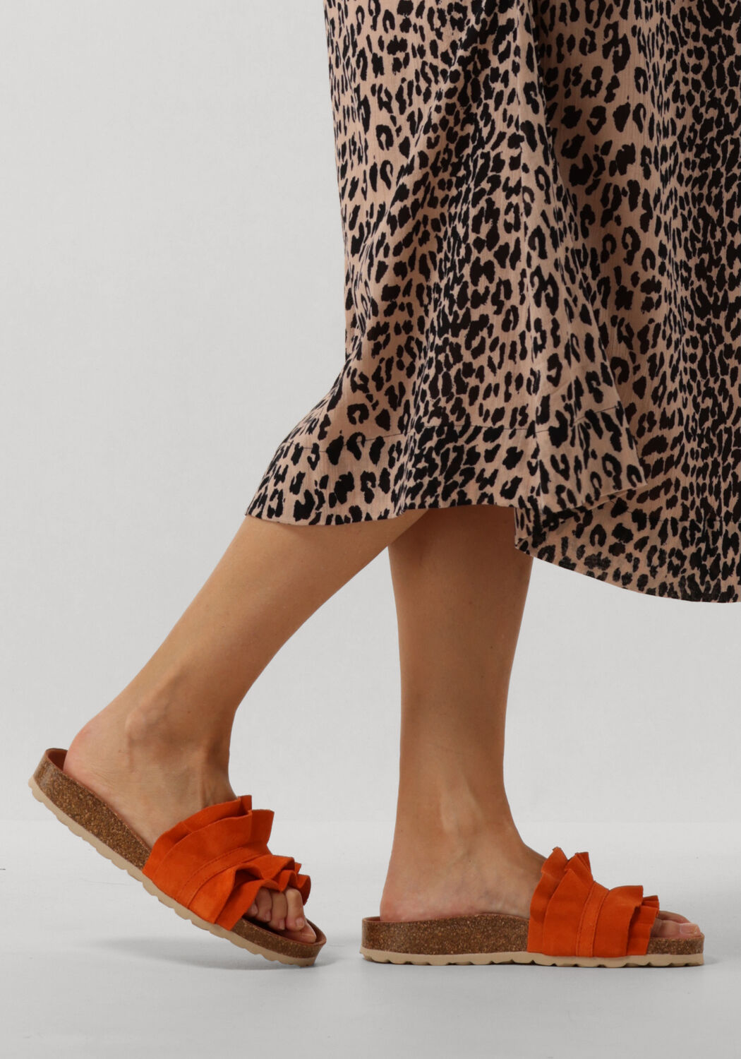 Orangene VERBENAS Pantolette ROCIO - large