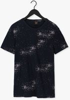 Dunkelblau PME LEGEND T-shirt SHORT SLEEVE V-NECK SLUB JERSEY AOP