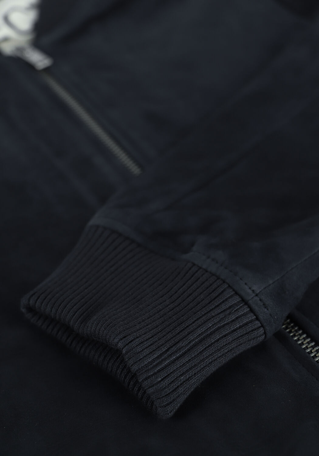 Blaue SELECTED MEN Lederjack SLHICONIC BOMBER SUEDE JKT W S - large