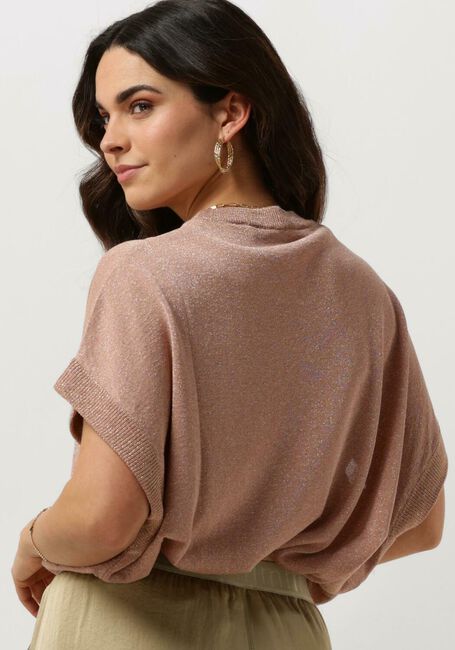 Rosane SUMMUM Top OVERSIZED SLEEVELESS SWEATER SHIMMERING LUREX KNIT - large
