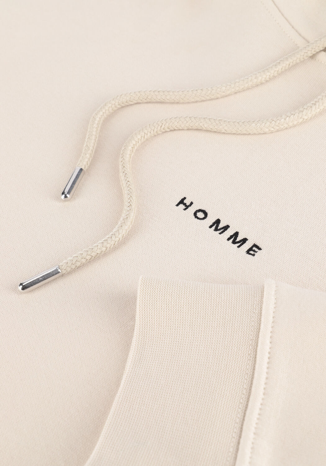 Beige SELECTED MEN Sweatshirt SLHREGHANKIE HOOD SWEAT EX - large