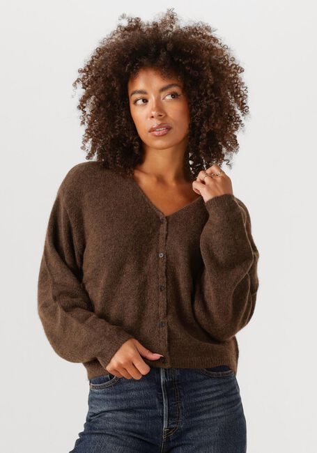 Braune MSCH COPENHAGEN Strickjacke MSCHMILANIA HOPE CARDIGAN - large