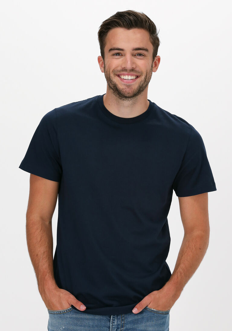 dunkelblau selected homme t-shirt slhnormani180 ss o-neck tee