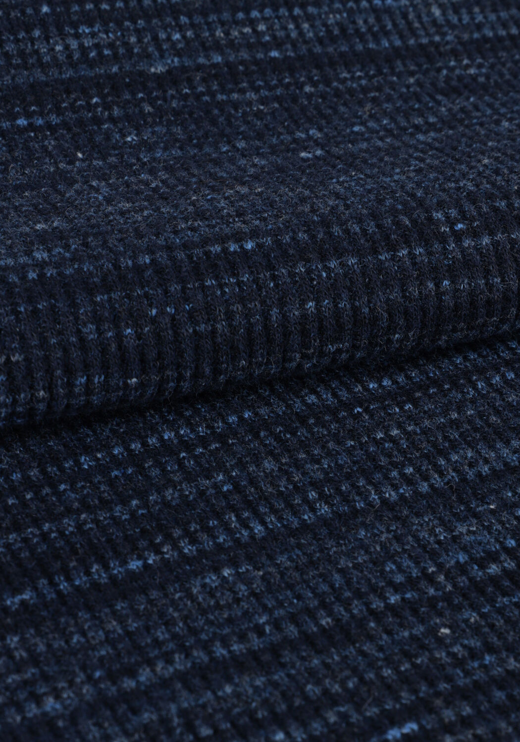 Dunkelblau PME LEGEND Pullover LONG SLEEVE GRANDAD WAFFLE JERSEY - large