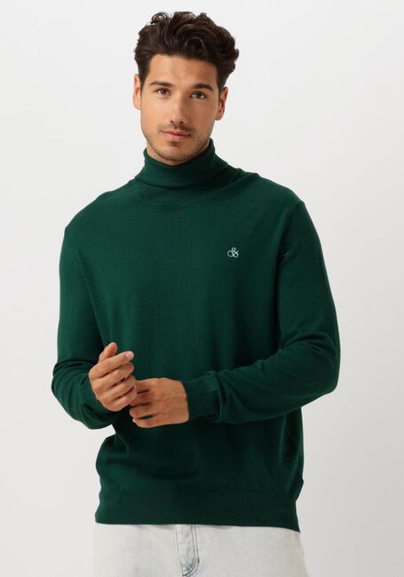 Grüne SCOTCH & SODA Rollkragenpullover TURTLENECK VISCOSE SWEATER - large