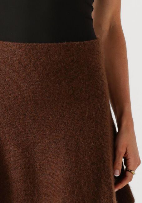 Braune EDITED Minirock ADALEE WOOL KNIT SKIRT - large