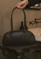 Schwarze OMODA ATELIER Handtasche LEATHER BAG X MODEROSA - medium