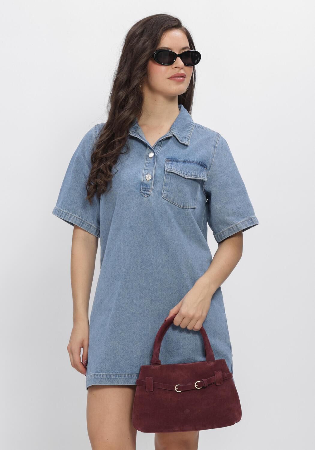 Hellblau EDITED Minikleid ASTA DENIM DRESS - large