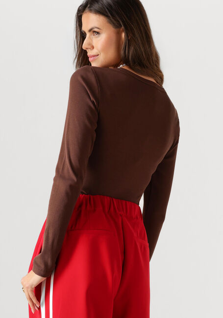 Braune NOTRE-V Tops & T-shirts NV-EELKE ROUND NECK - large