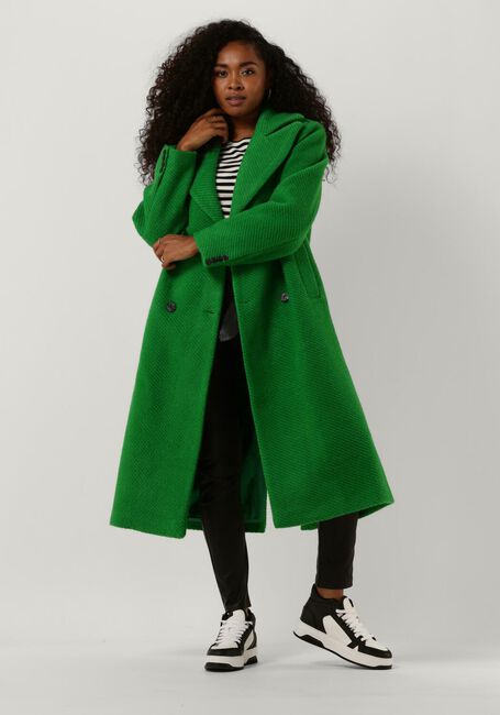Grüne Y.A.S. Mäntel YASINFERNO LONG WOOL MIX COAT - large