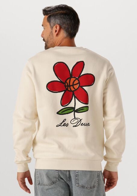 Nicht-gerade weiss LES DEUX Sweatshirt FLOWER BASKET SWEATSHIRT - large