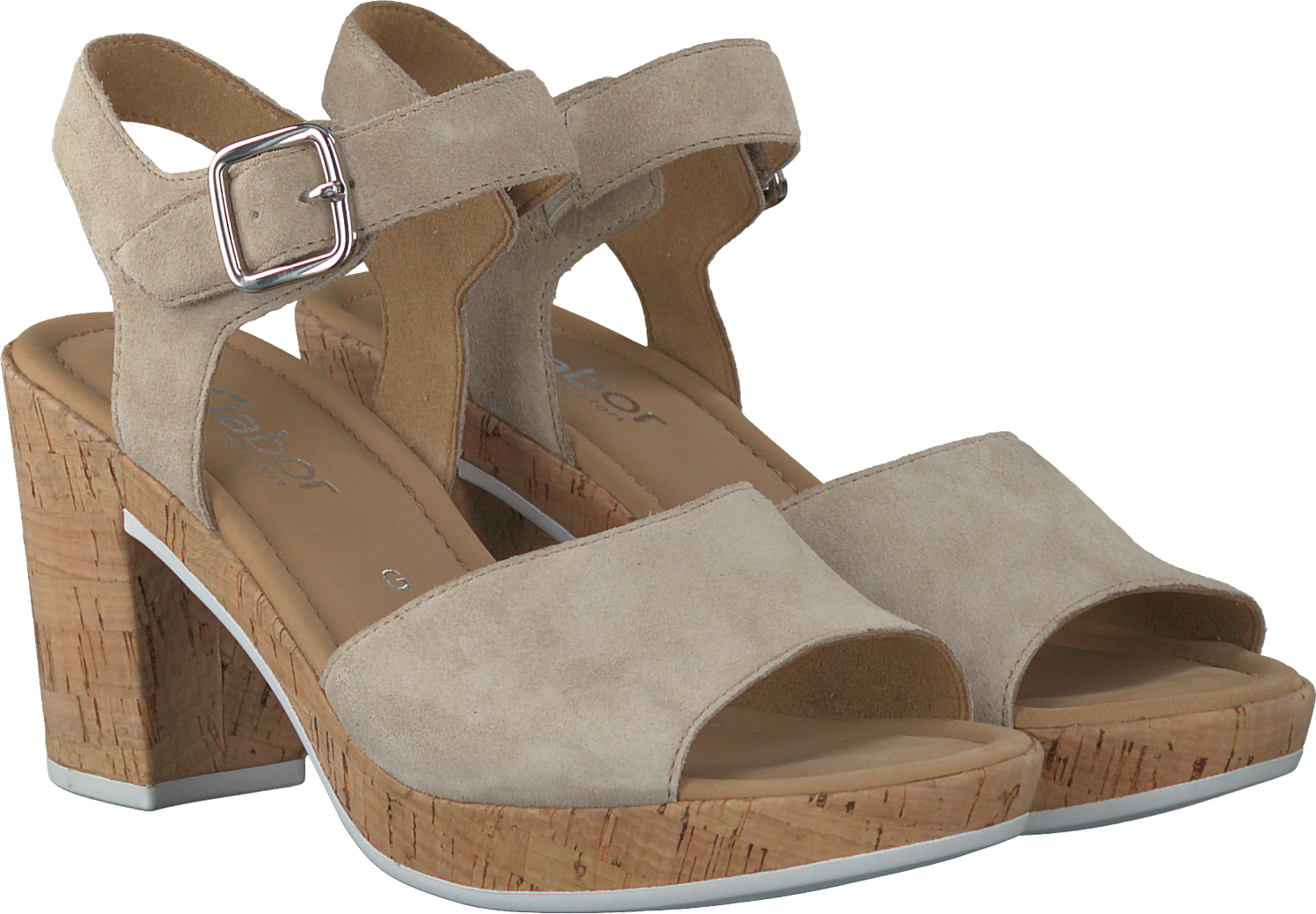 beige sandalen