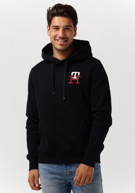 Dunkelblau TOMMY HILFIGER Sweatshirt ESSENTIAL MONOGRAM HOODY - large