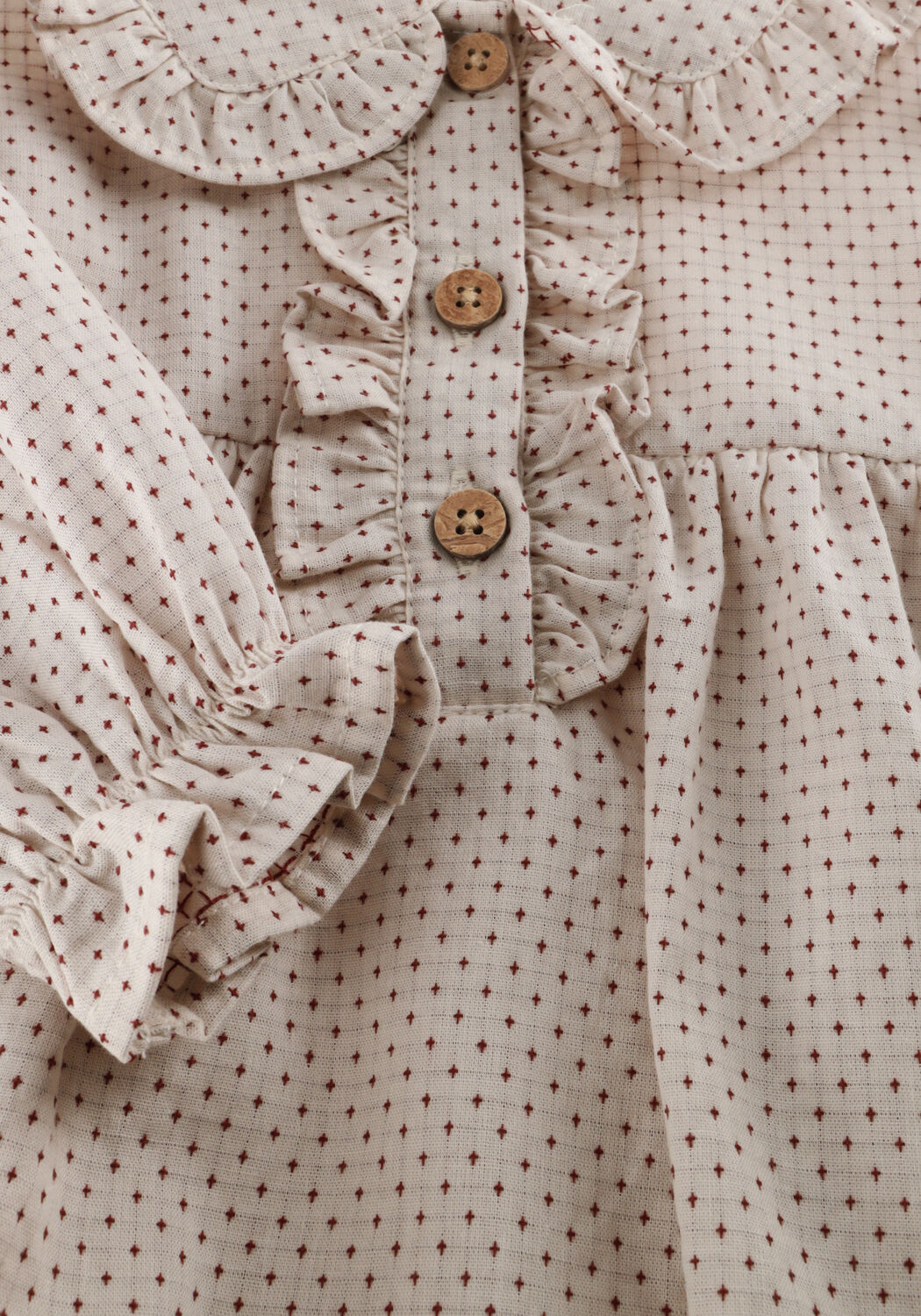 Ecru LIL' ATELIER Minikleid NBFOLENA LS LOOSE BODY DRESS LIL - large