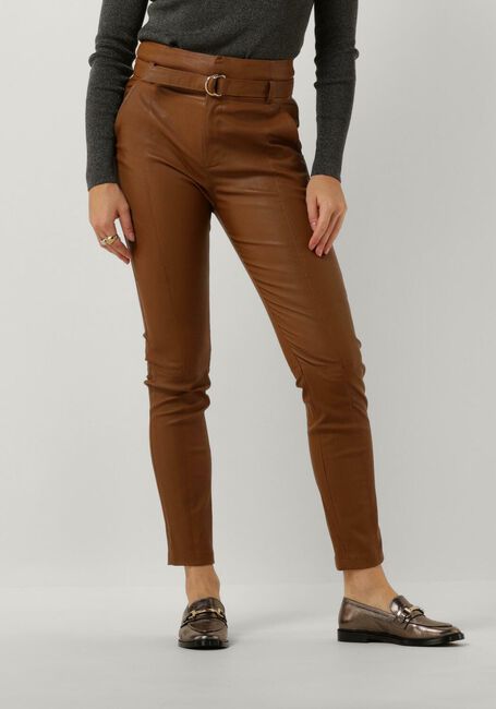 Cognacfarbene EST'SEVEN Hose EST’JESS TROUSER - large