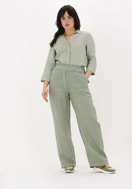 Grüne BY-BAR Hose ROBYN LINEN PANT - large