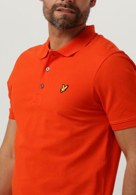 Orangene LYLE & SCOTT Polo-Shirt PLAIN POLO SHIRT - large