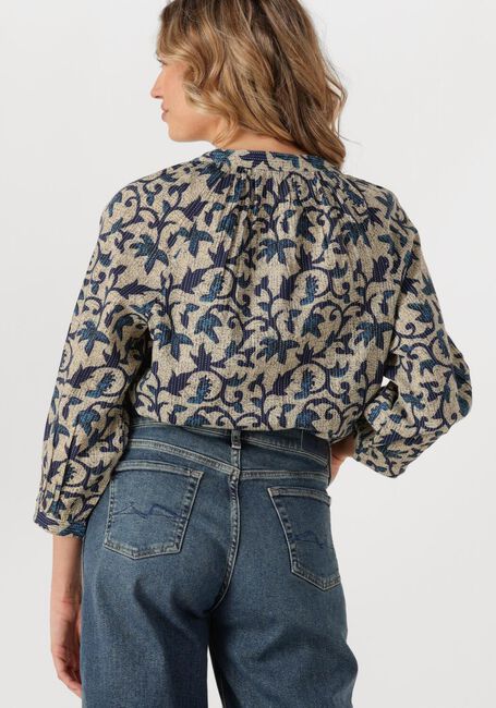 Mehrfarbige/Bunte SUMMUM Blusen 3/4 SLEEVE TOP BLOCK PRINT - large