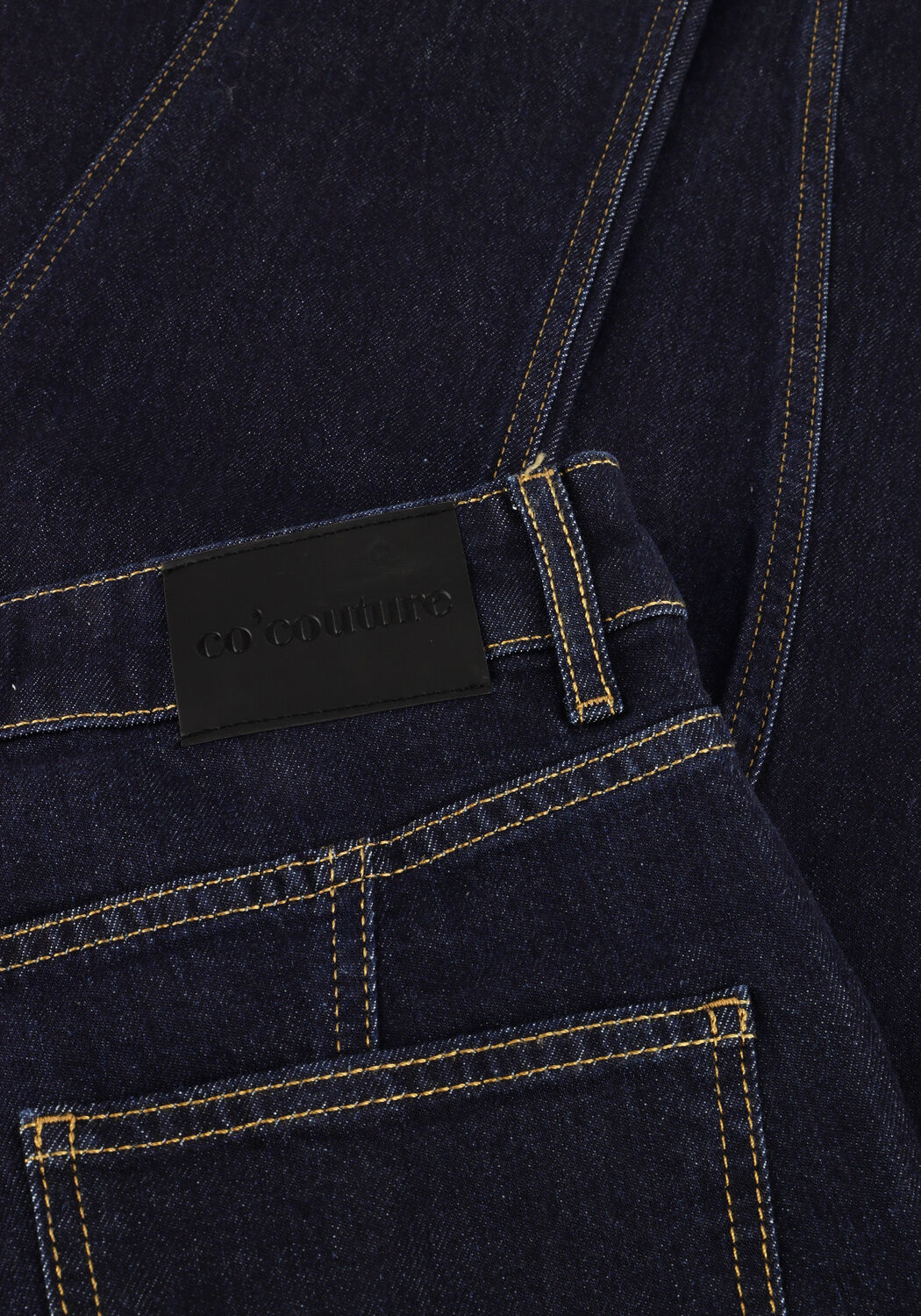 Dunkelblau CO'COUTURE Wide jeans WILSON WAVE LONG JEANS - large