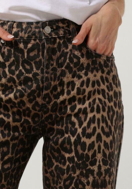 Braune NEO NOIR  SIMONA LEOPARD PANTS - large