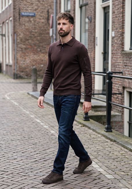 Braune SAINT STEVE Polo-Shirt HARRY - large