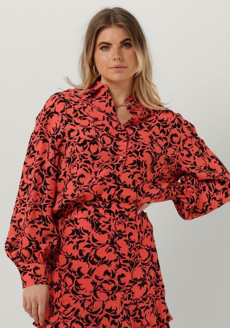 Koralle ALIX THE LABEL Bluse LADIES WOVEN TWO COLOUR BLOUSE - large