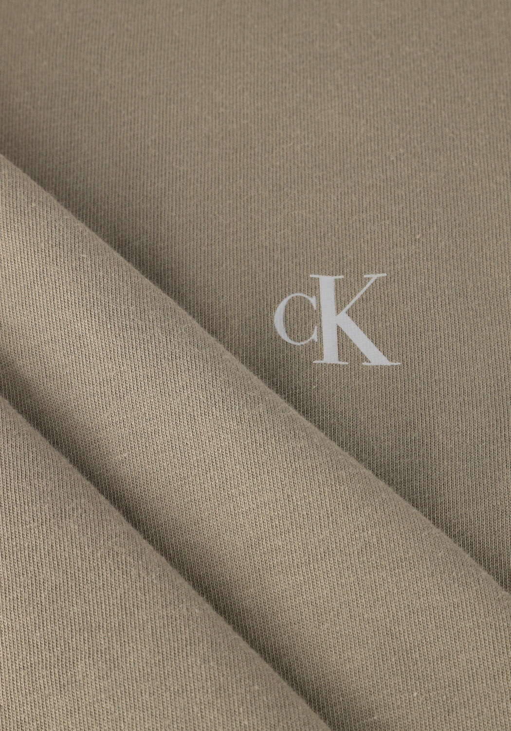 Khaki CALVIN KLEIN T-shirt PAINTED CALVIN KLEIN JEANS TEE - large