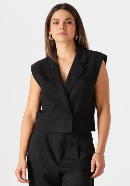 Schwarze COPENHAGEN MUSE Gilet CMTAILOR-SHORT WAISCOAT - large