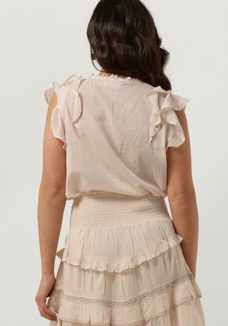 Ecru NOTRE-V Top VOILE TOP SHORT SLEEVES - large