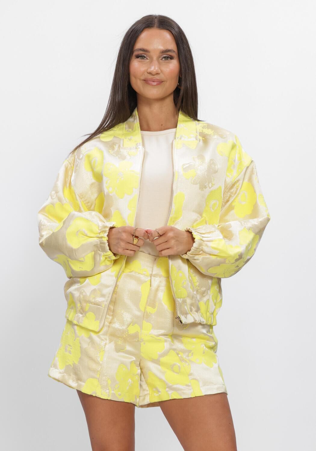 Gelbe STUDIO AMAYA Jacken FENNA BOMBER - large