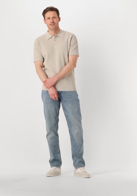 Beige PURE PATH Polo-Shirt REGULAR FIT POLO SS KNITWEAR - large