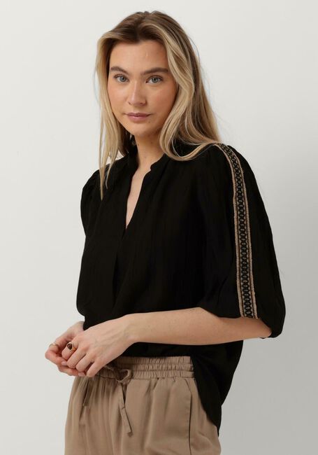 Schwarze NUKUS Blusen LENA BLOUSE TAPE - large