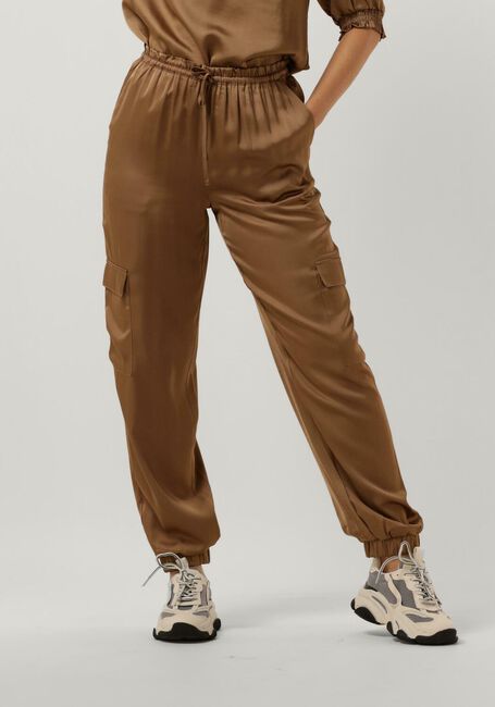 Camelfarbene MINUS Cargohosen SELVA MID WAISTED CARGO PANT - large