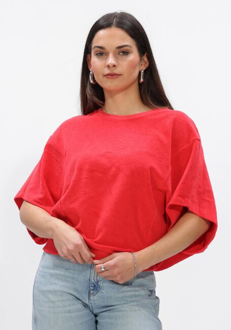Rote BY-BAR T-shirt NUKI SLUB TOP - large