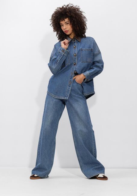 Blaue STUDIO AR Jeansjacke LIGIA DENIM - large