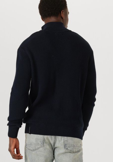 Dunkelblau BUTCHER OF BLUE Pullover GALWAY HALF ZIP - large
