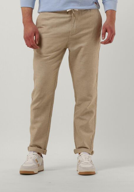 Sand SCOTCH & SODA Chino WARREN COTTON/LINEN TWILL JOGGER - large