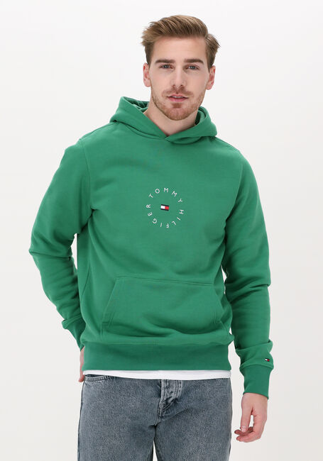 Grüne TOMMY HILFIGER Sweatshirt ROUNDALL GRAPHIC HOODIE - large
