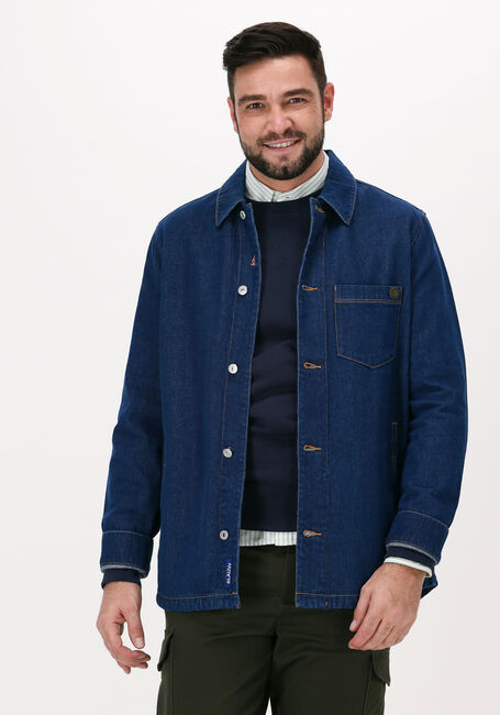 Blaue SCOTCH & SODA Overshirt DENIM OVERSHIRT WITH TRUCKER D - large