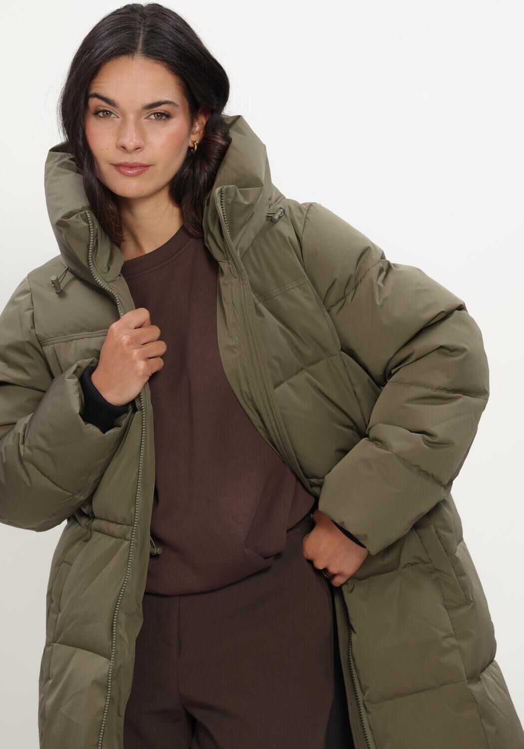 Khaki MSCH COPENHAGEN Wattierte Jack MSCHZALA PAVINARIA JACKET - large