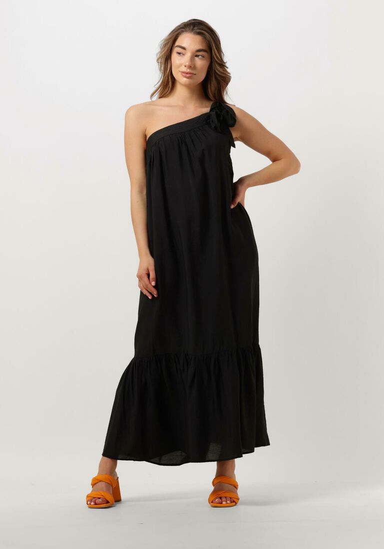 schwarze co'couture maxikleid callum asym dress